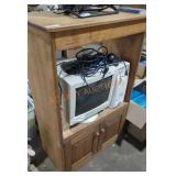 Wooden entertainment center