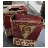 Vintage Gold Bond bottle caps