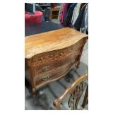 Antique long dresser with mother and pearl inlay