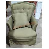 small green arm Chair
