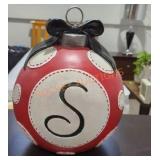 Giant Decorative Letter S Ornament Garden Statue