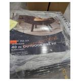 1 Hampton Bay 40" outdoor fire pit
