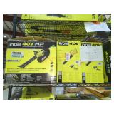 Shelf Lot Ryobi 5- 40v Blowers, Tool Only, NO