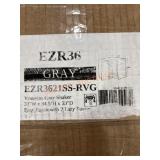 Vesuvius gray shaker 33" W x 34.5" H x 33" D
