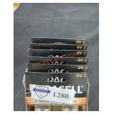 Duracell 6 packs 2 9v batteries