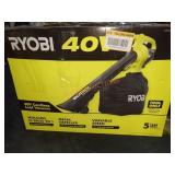 Ryobi 40v Leaf Vacuum, Tool Only, NO BATTERY OR