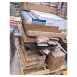 Skid Lot Wood Blinds, Light Fixtures, Panel