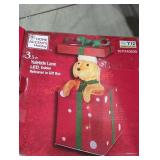 3.5ft LED Golden Retriever in Gift Box