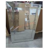 Mirror Framed Mirror 36" x 24" (Has Damage)