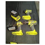Ryobi 3 Tool Combo Kit,Sold as is where is, no