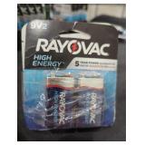 Rayovac 2 packs 2 9v batteries