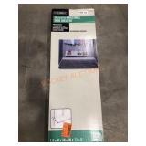 Adjustable shoe shelf kit, 1.5" x 36" x 12", white