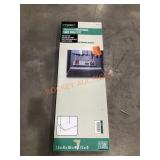 Adjustable shoe shelf kit, 1.5" x 36" x 12", white