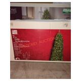 7.5ft Festive Slim Pine LED Pre-Lit Tree