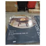 Hampton Bay wind gate 40" outdoor fire pit