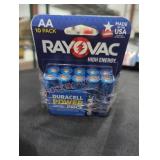 Rayovac 2 packs 10 AA batteries