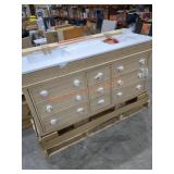 60" x 22" x 35" Double Sink Vanity