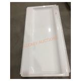 61-1/4"  x 31"  white shower wall