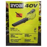 Ryobi 40v Blower Kit 550cfm