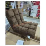 1 brown floor sofa chair