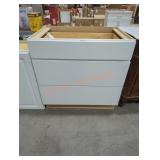 White Base Cabinet 36" x 25" x 34.5"