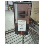 1 Baldwin keyed entry lever matte black