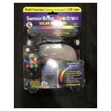 Motion activated led light, solar powered