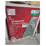 7.5 ft sparkling Amelia pine led prelit tree