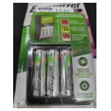 Energizer 4 AA rechargeable batteries and charger