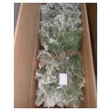 VEIKOUS 6.5 ft. Pre-Lit LED Flocked Christmas