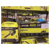 Shelf Lot Ryobi 2- 40v Blowers,Tool Only, NO