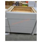 white drawers