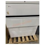 White metal cabinet