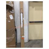 Spectrum 48" x 80" white vinyl Accordion door