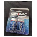 Rayovac 2 packs 2 9v batteries