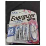 2 packs 4 AAA Energizer batteries