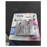 1 pack 2 9v Energizer batteries