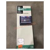 Adjustable shoe shelf kit, 1.5" x 36" x 12", white