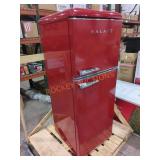 Galanz Red 2-Door Refrigerator and Freezer