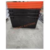 (3) Black and Orange Totes