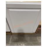 White cabinet 24" L x 13" D x 30.5" H