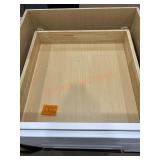 White cabinet 24" L x 25" D x 35" H