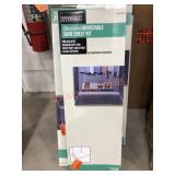 Adjustable shoe shelf kit, 1.5" x 36" x 12", white
