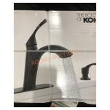 Kohler Mayte black pull-out kitchen faucet