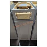 12in by 36in grey cabinet