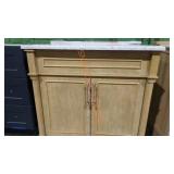 Marble-Top Bathroom Vanity 36_1/4 22_1/4 35