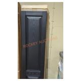 6 Black 12in by 67in shutters