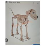 7ft Grave & Bones Skelly Dog with LifeEyes