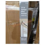 3.5" White Vertical Blind Head Rail