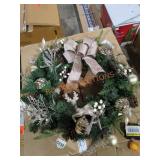 Gold Accented Holiday Wreath